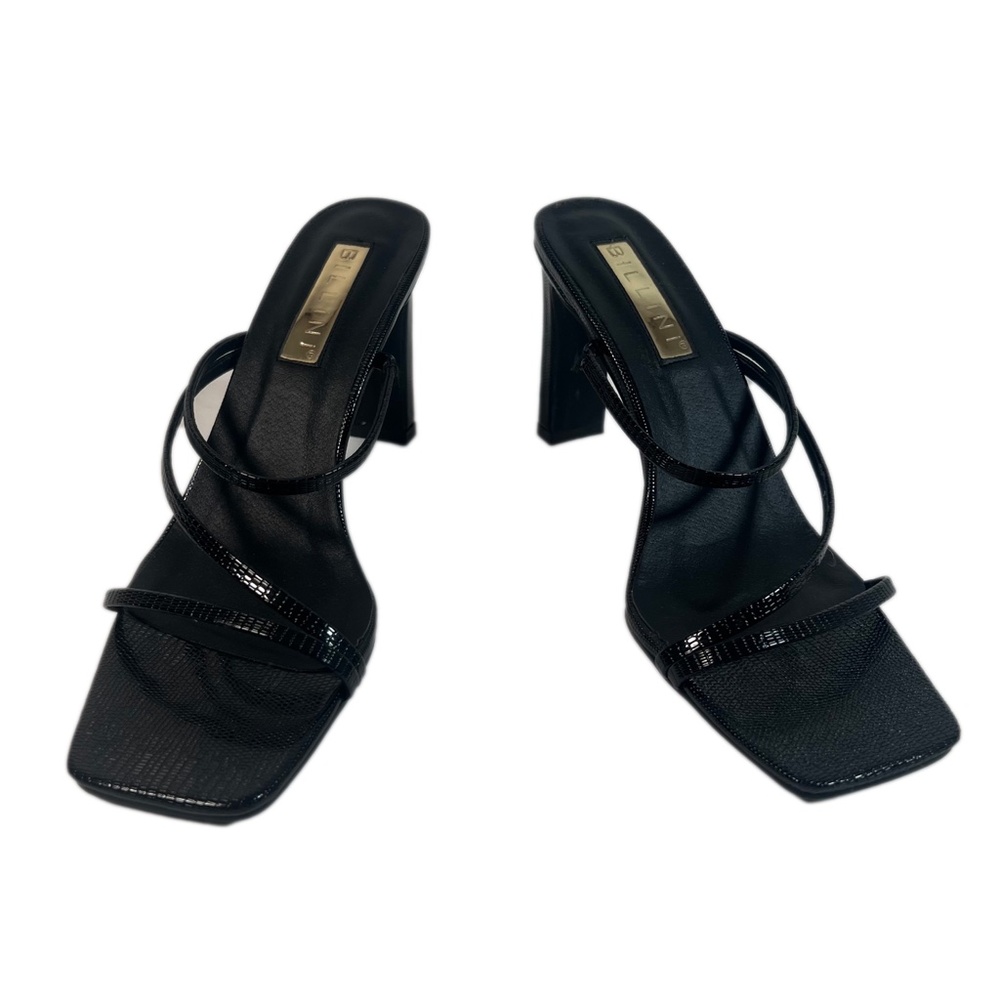 Billini Faux Crocodile Skin Heels